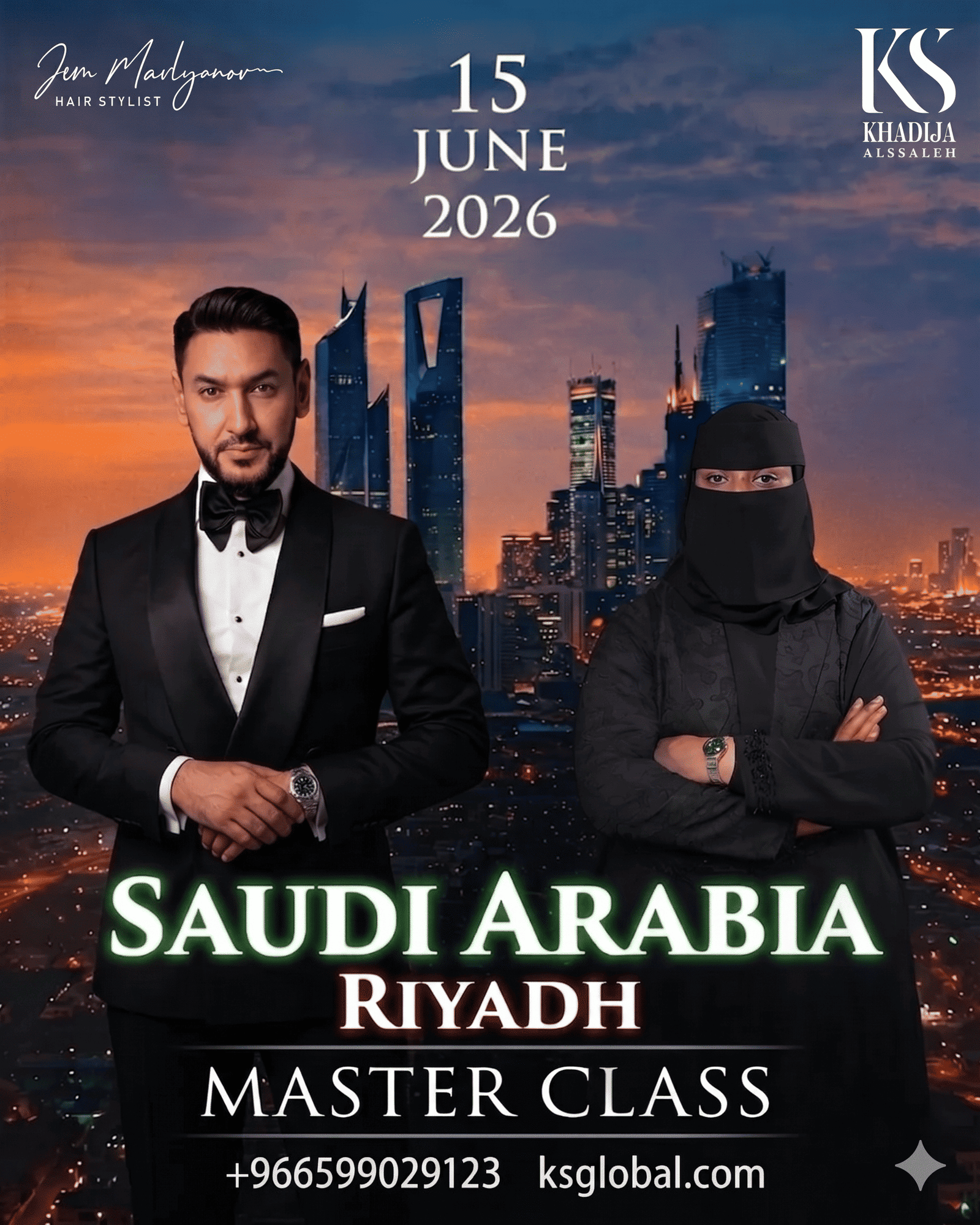 "ماستر  كلاس خديجة الصالح & جيم مافليانوف"