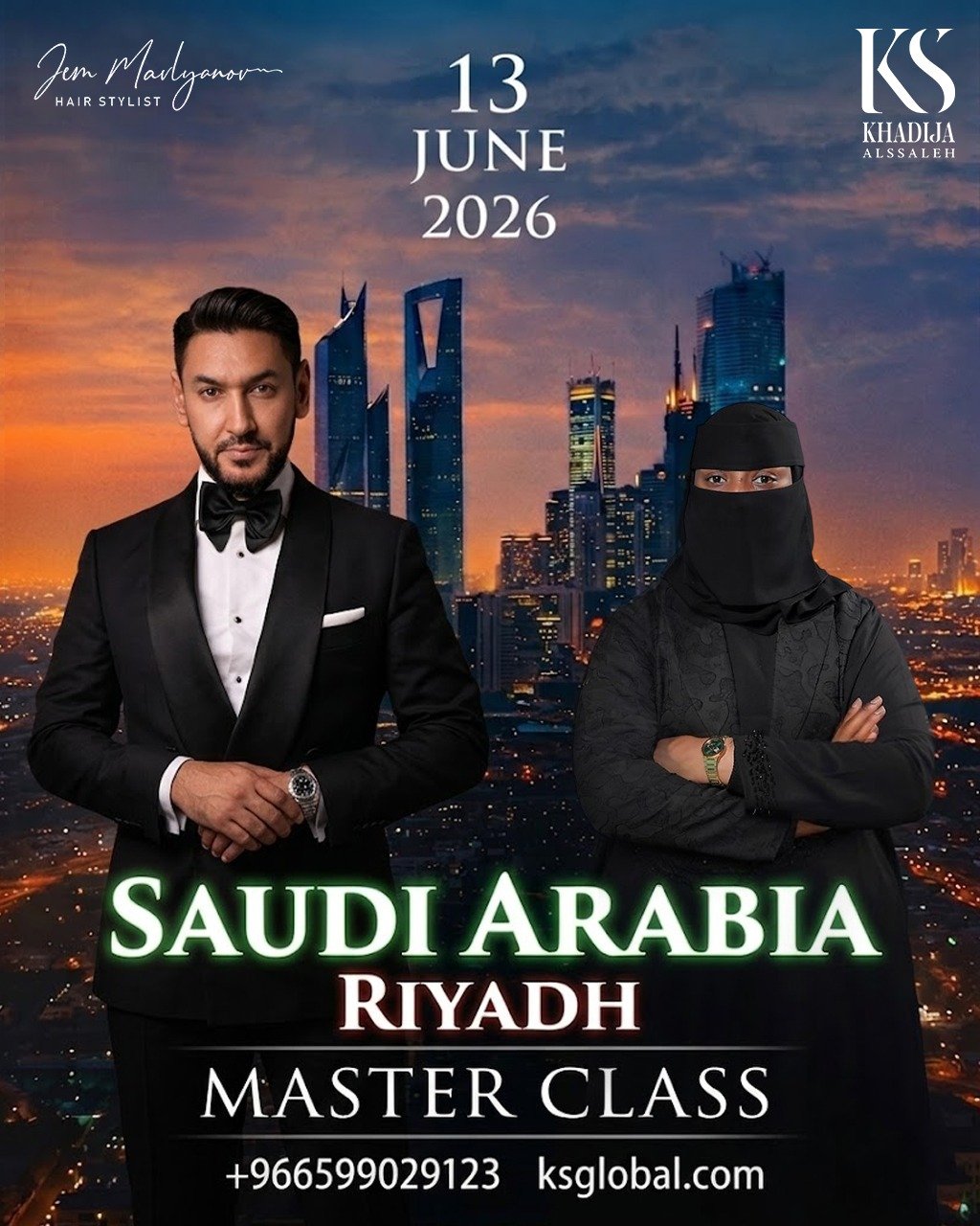 "ماستر  كلاس خديجة الصالح & جيم مافليانوف"